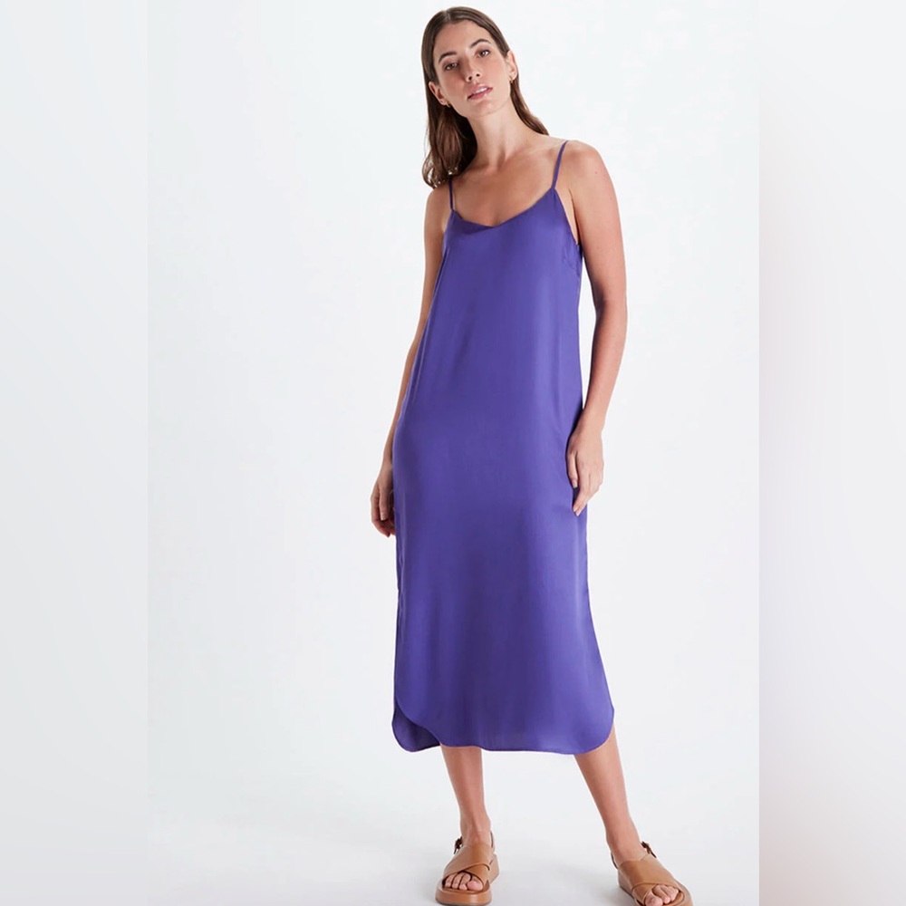 Neu Nomads Blue Slip Maxi Dress